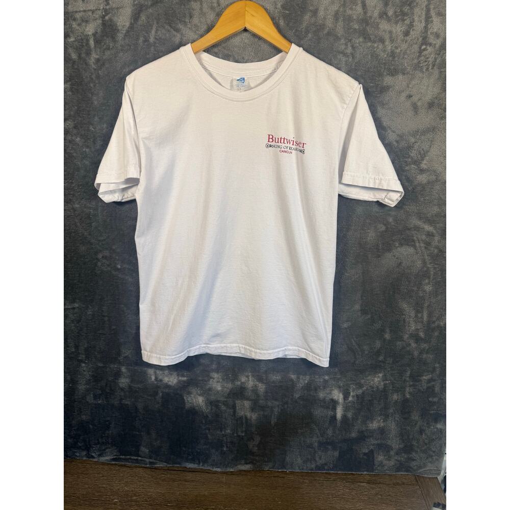 VTG 90s Splash Buttwiser King Of Rears Novelty/Parody T-Shirt Men’s Large